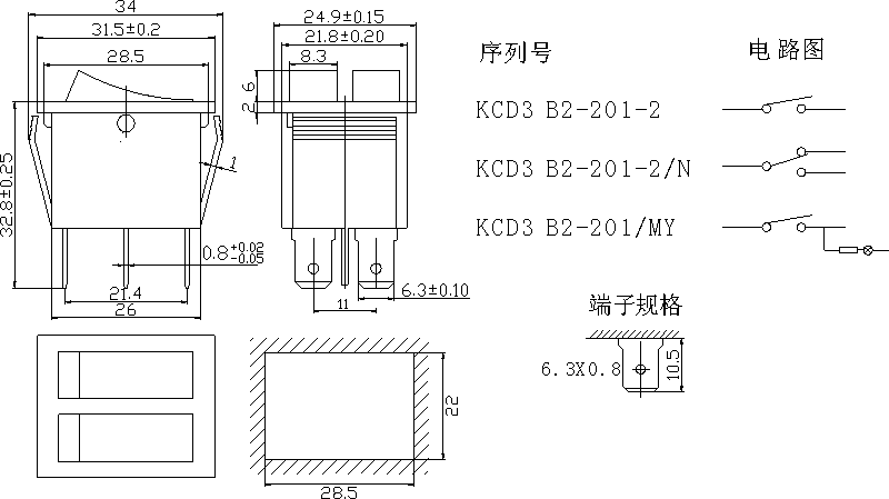 KCD3-B2-201-2/N(MY): tech img